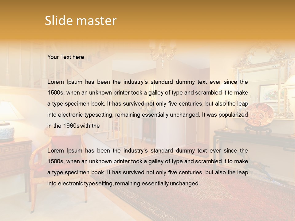 Wall Luxury Light PowerPoint Template