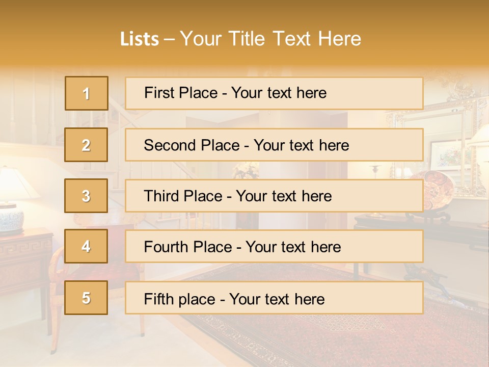 Wall Luxury Light PowerPoint Template
