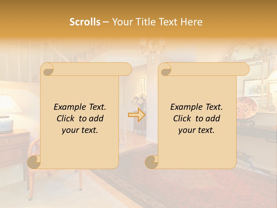 Wall Luxury Light PowerPoint Template