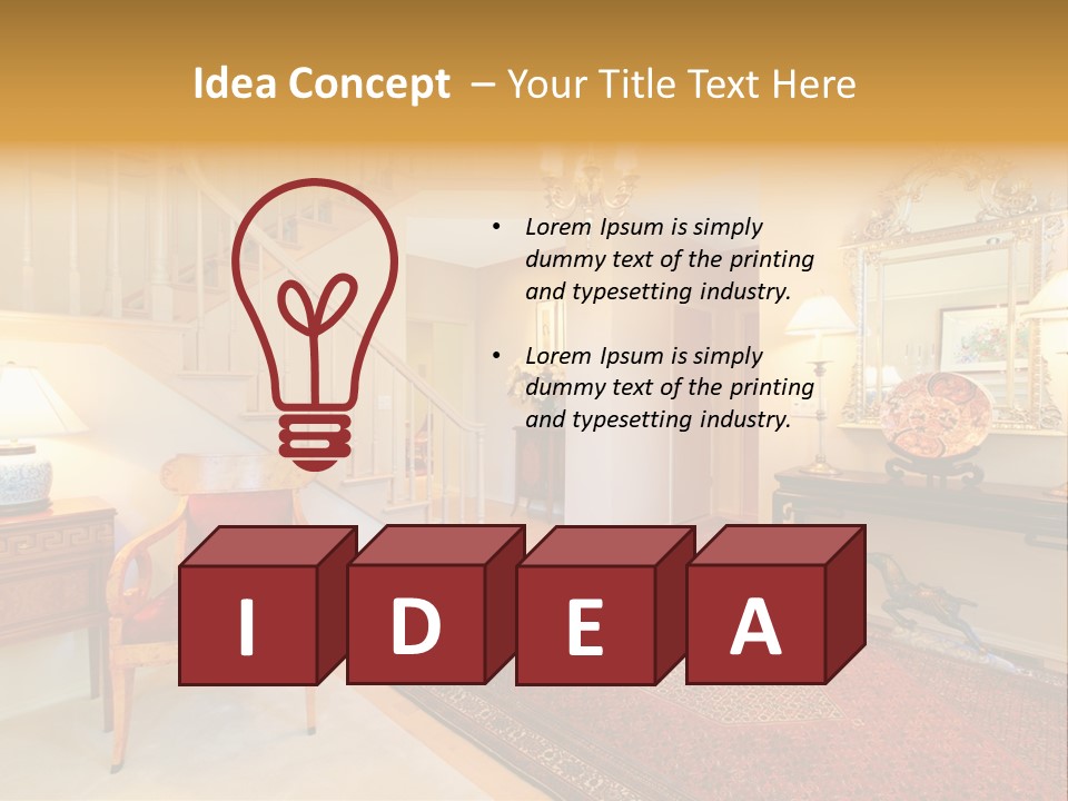 Wall Luxury Light PowerPoint Template