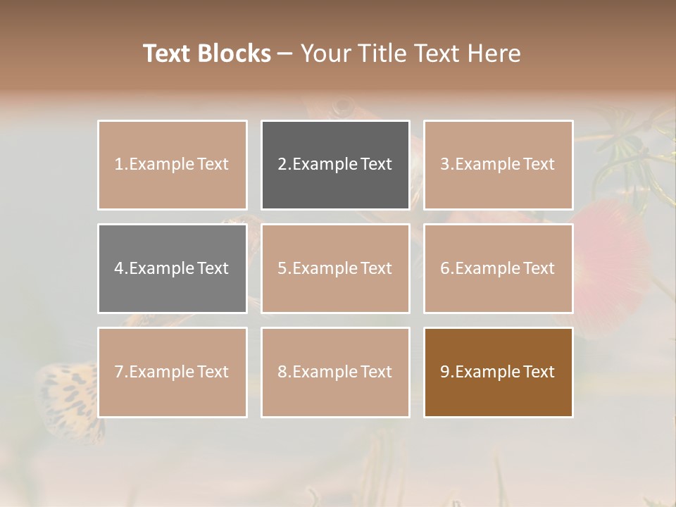 Aquarian Poecilia Guppy PowerPoint Template