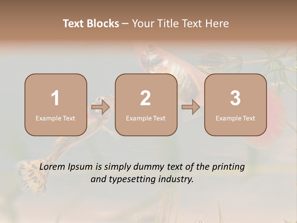 Aquarian Poecilia Guppy PowerPoint Template