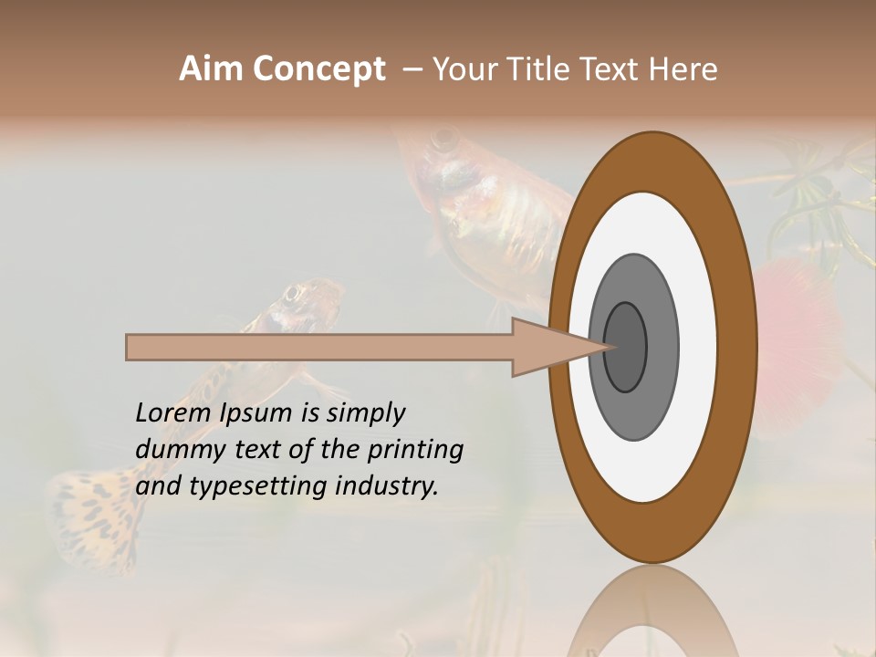 Aquarian Poecilia Guppy PowerPoint Template