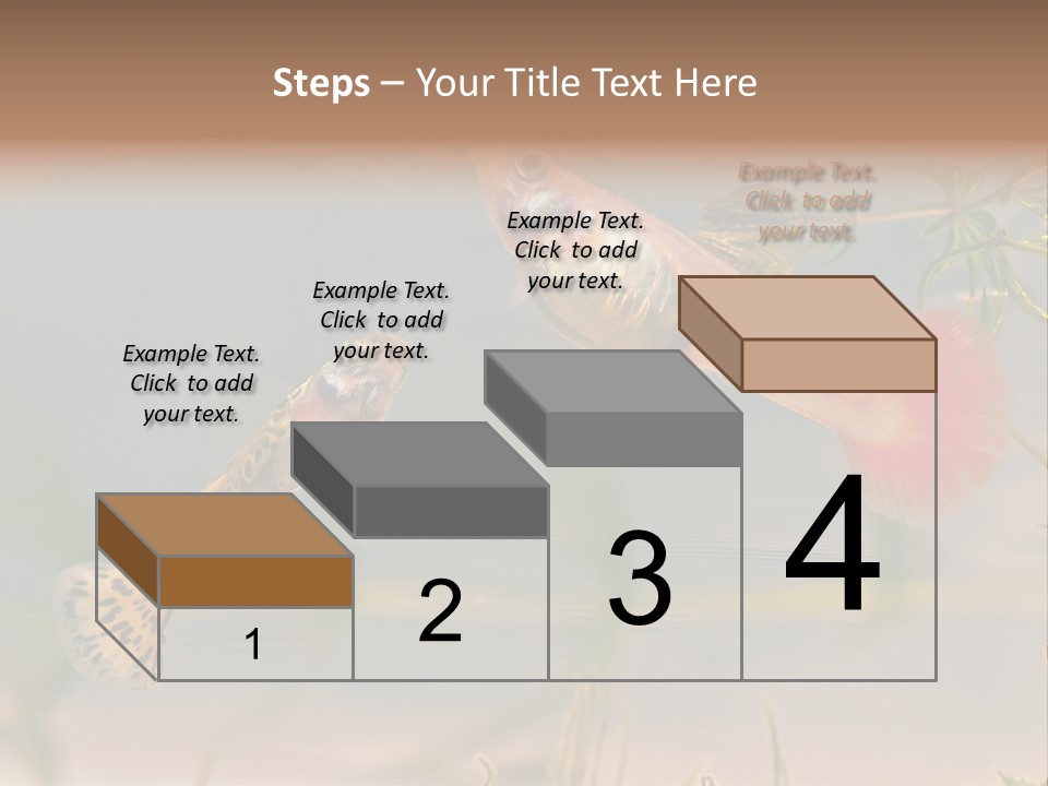 Aquarian Poecilia Guppy PowerPoint Template