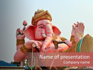 Culture Lotus Thai PowerPoint Template