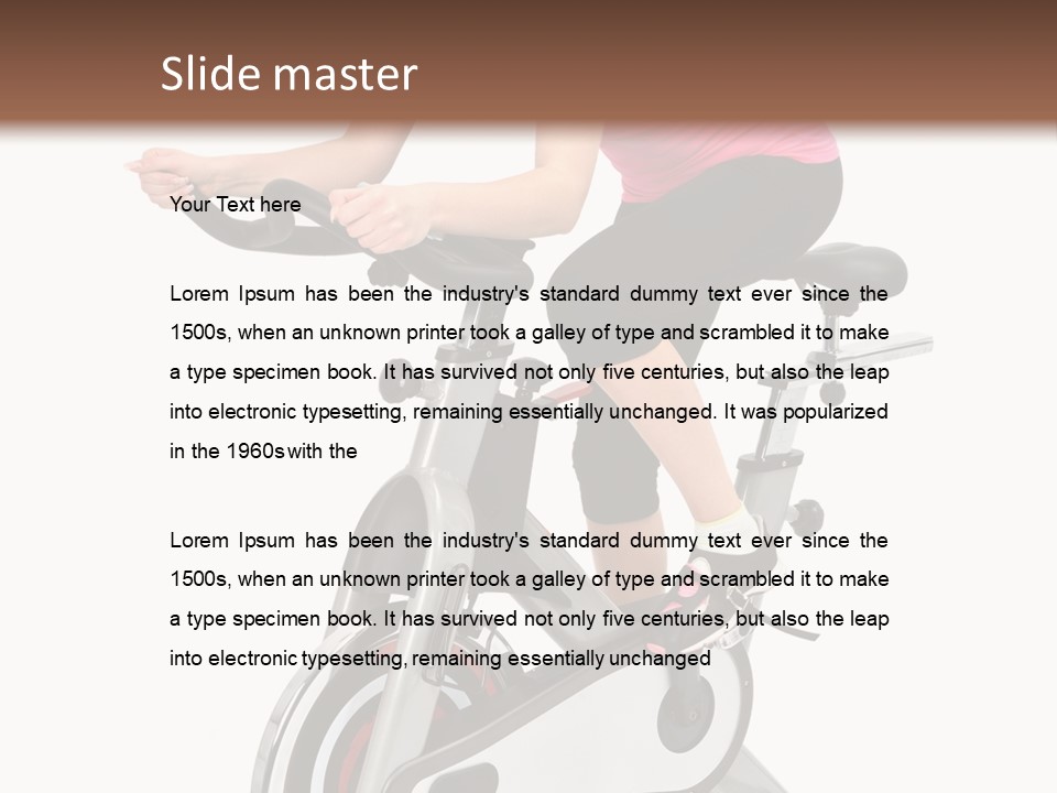Bike Isolated Workout PowerPoint Template