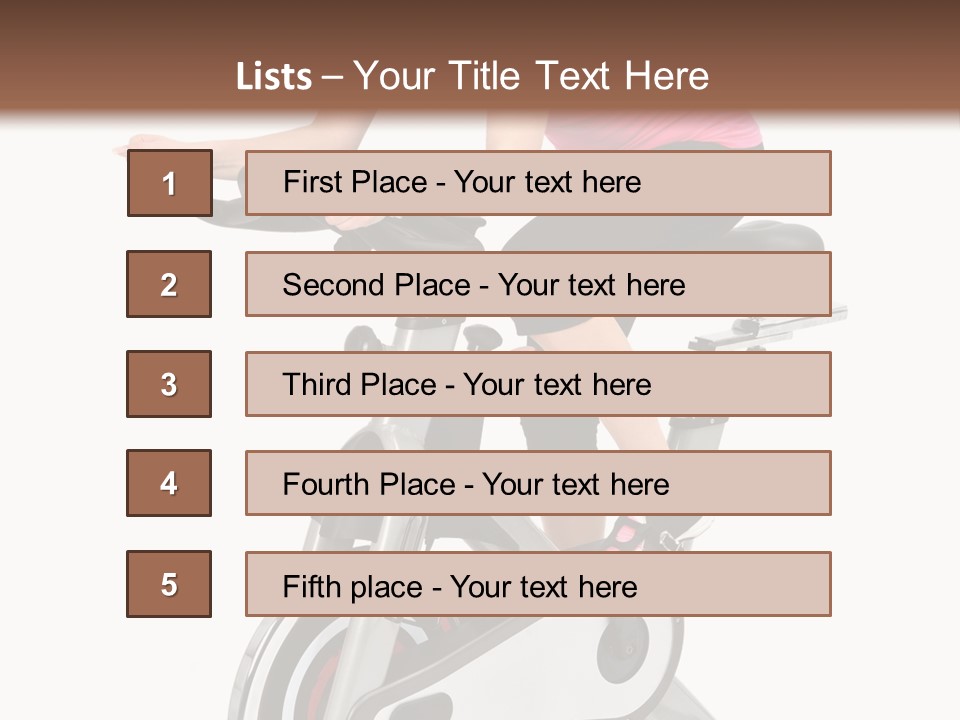 Bike Isolated Workout PowerPoint Template