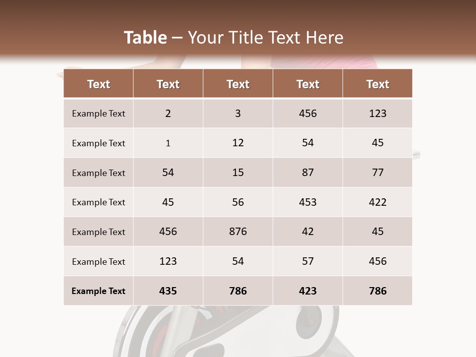Bike Isolated Workout PowerPoint Template
