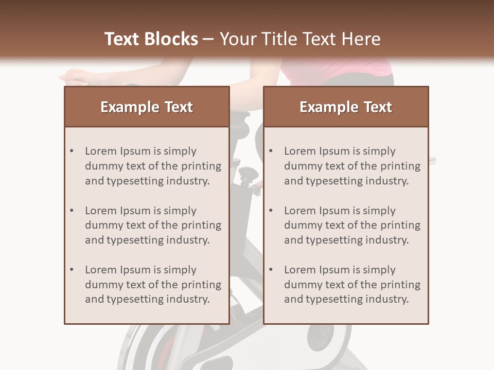 Bike Isolated Workout PowerPoint Template