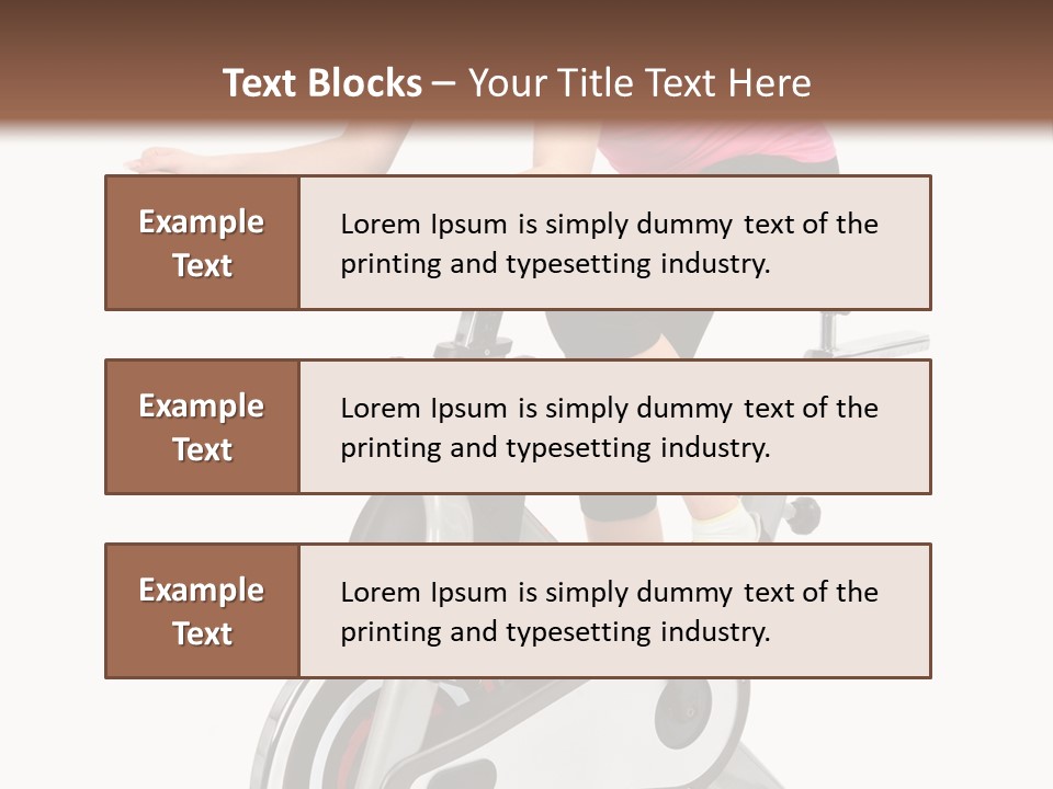 Bike Isolated Workout PowerPoint Template