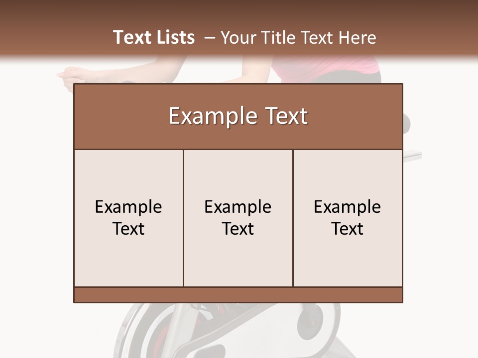 Bike Isolated Workout PowerPoint Template