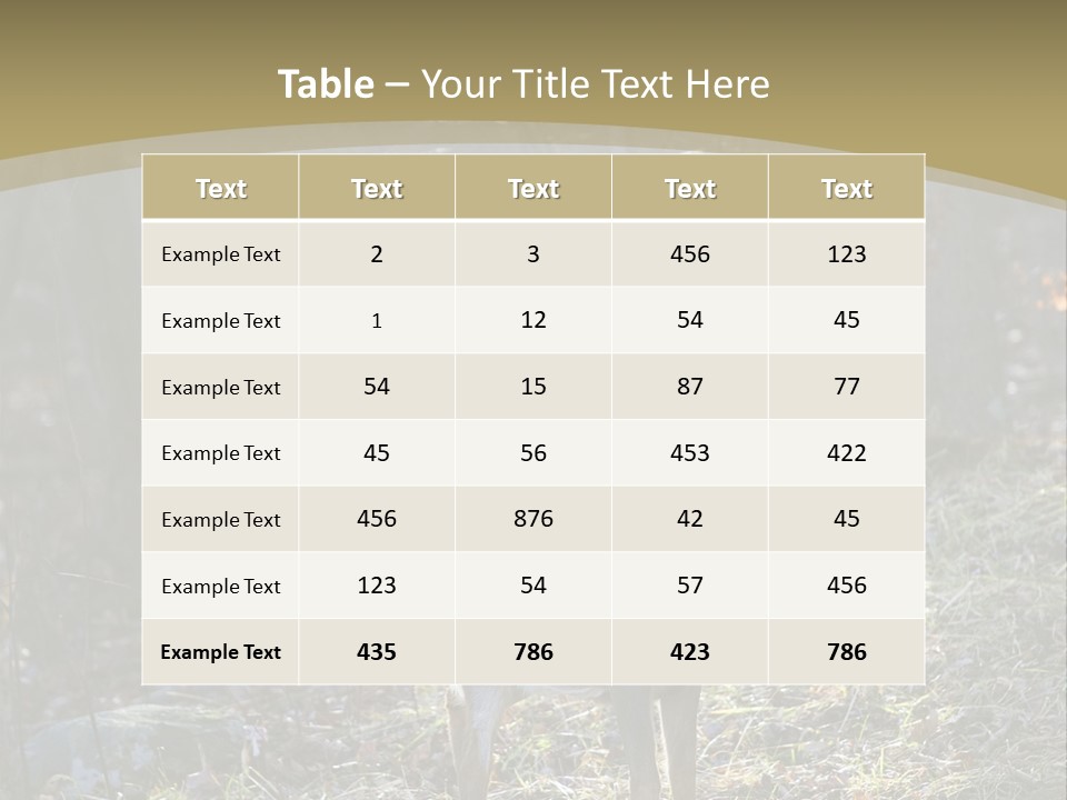 Autumn Wildlife Fall PowerPoint Template