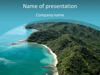 Water Ariel Gulf PowerPoint Template