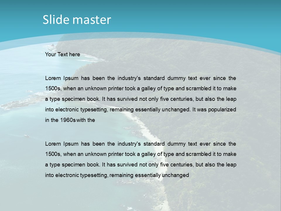 Water Ariel Gulf PowerPoint Template