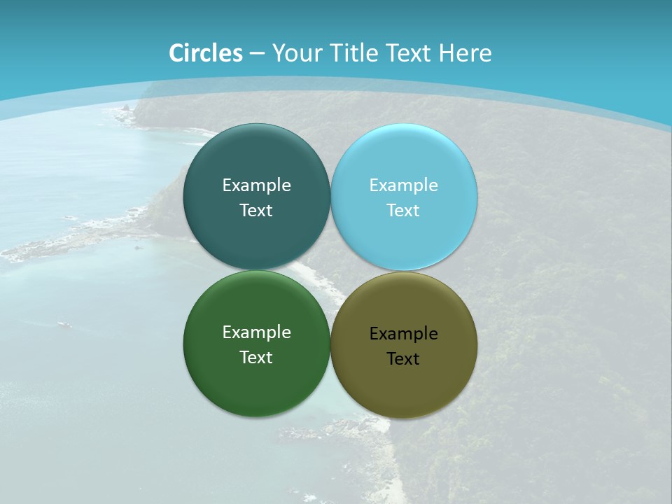 Water Ariel Gulf PowerPoint Template