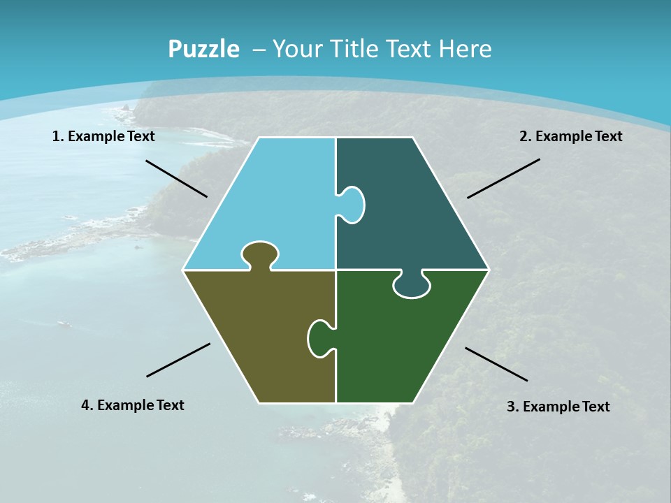 Water Ariel Gulf PowerPoint Template