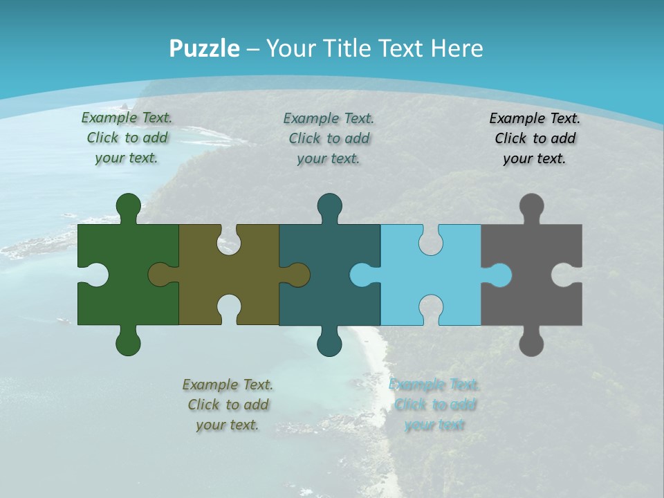 Water Ariel Gulf PowerPoint Template