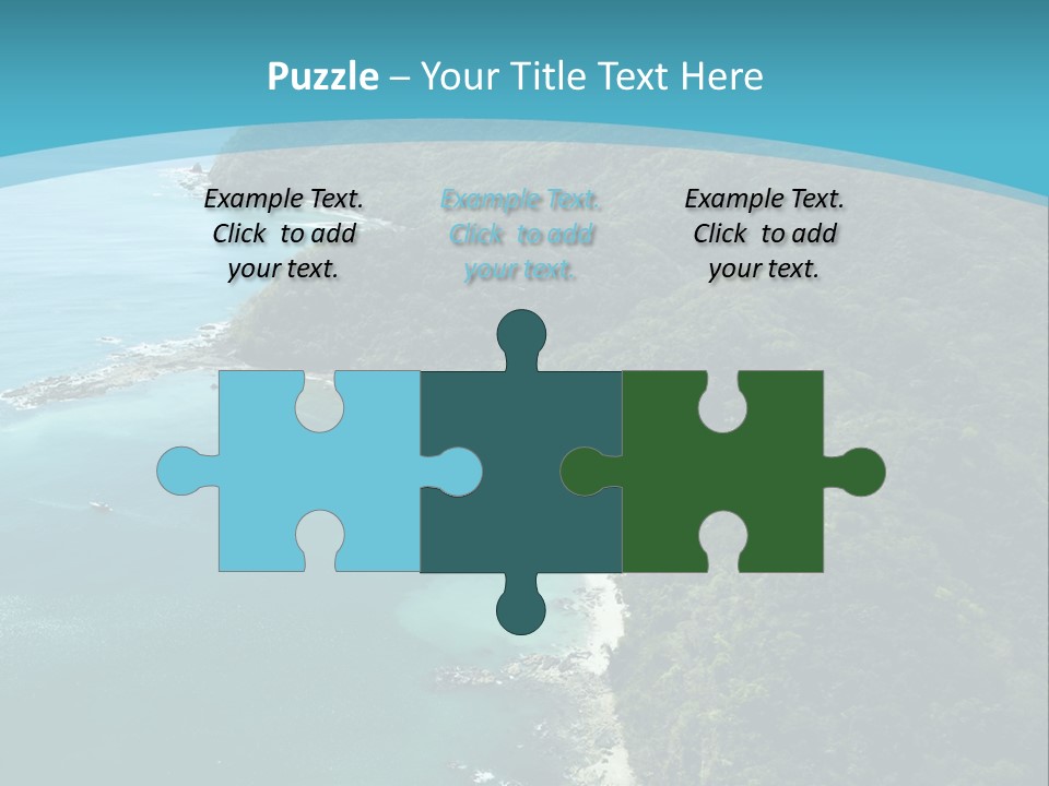 Water Ariel Gulf PowerPoint Template