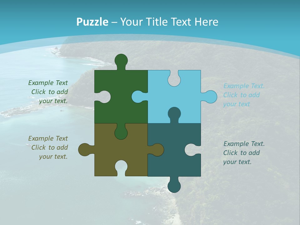 Water Ariel Gulf PowerPoint Template