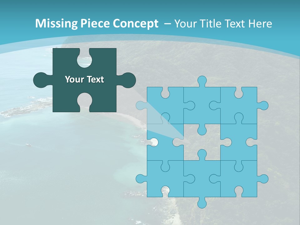 Water Ariel Gulf PowerPoint Template