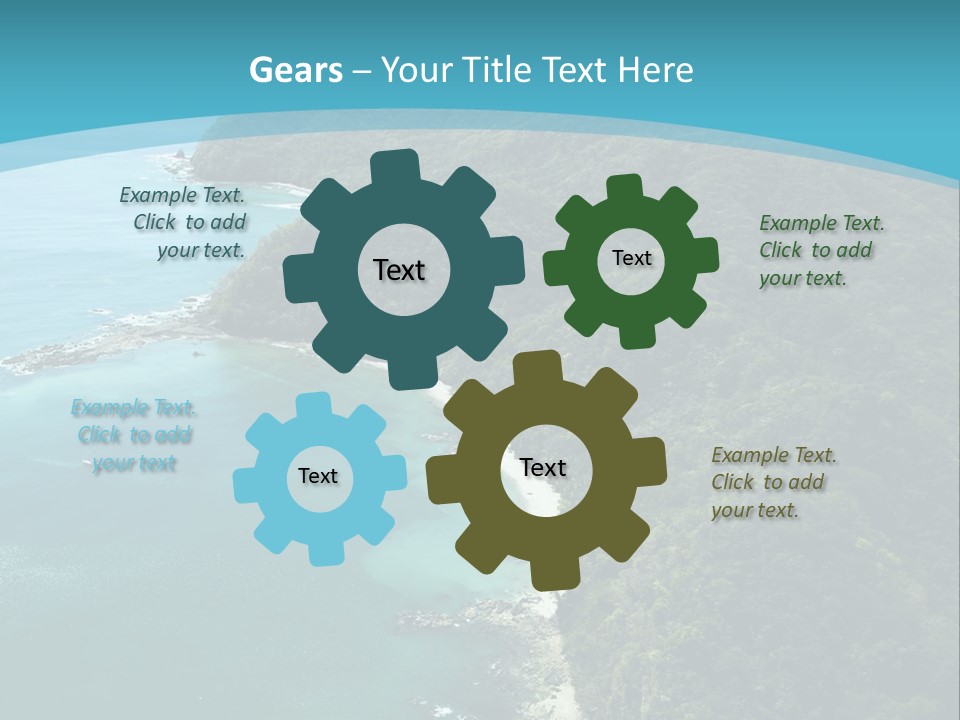 Water Ariel Gulf PowerPoint Template