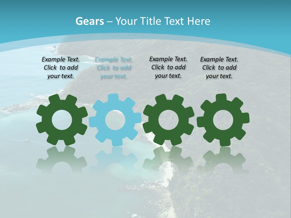 Water Ariel Gulf PowerPoint Template