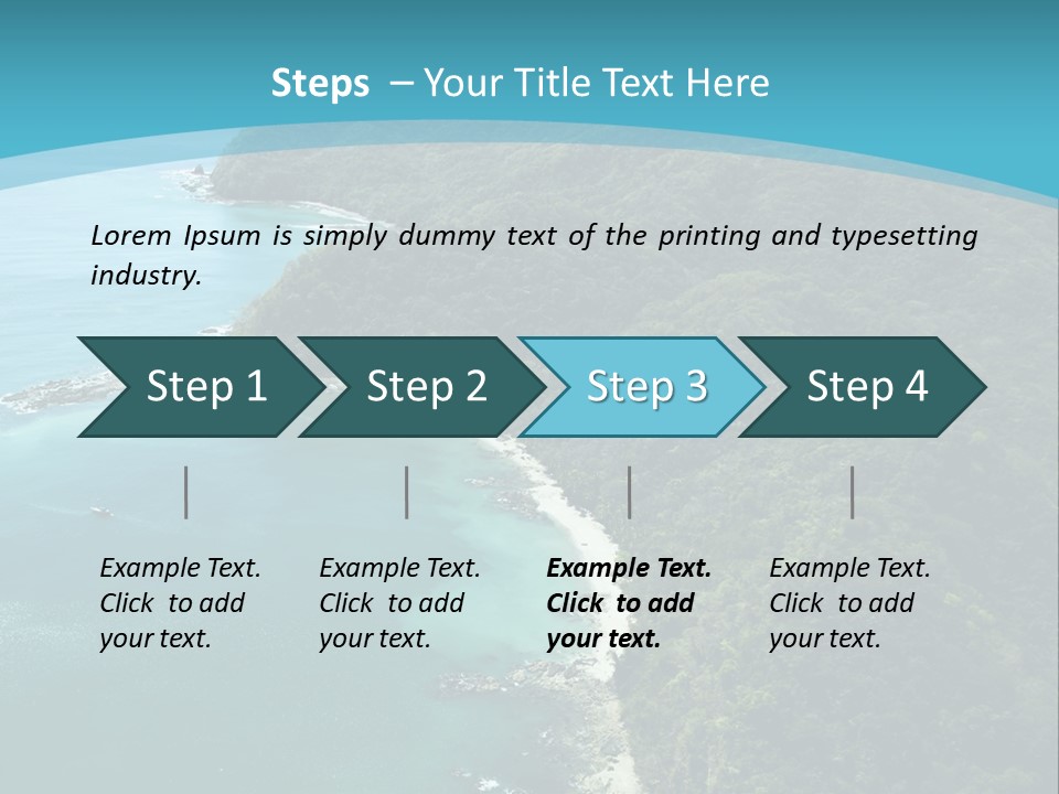 Water Ariel Gulf PowerPoint Template