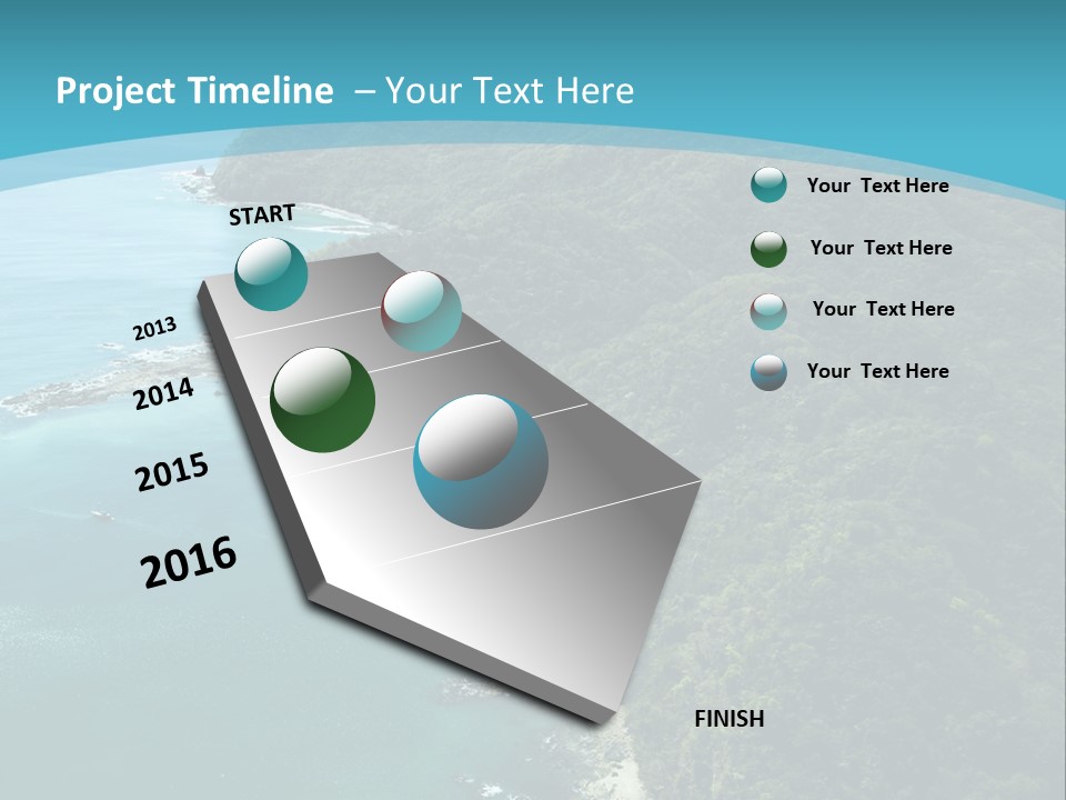 Water Ariel Gulf PowerPoint Template