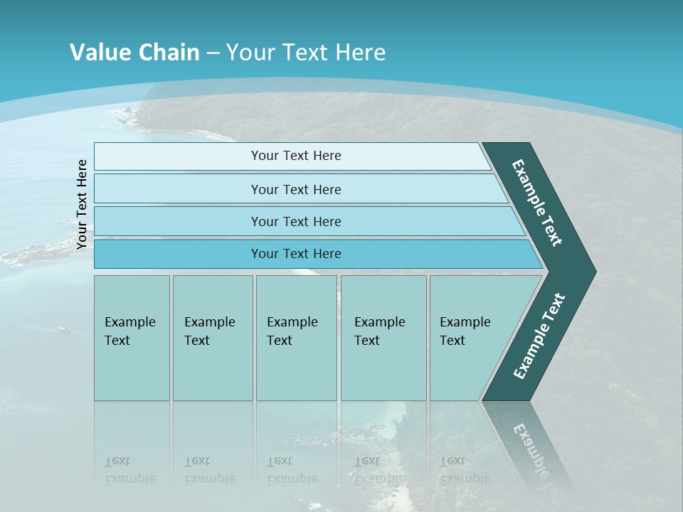 Water Ariel Gulf PowerPoint Template