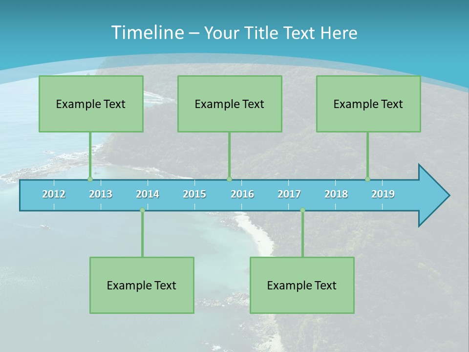 Water Ariel Gulf PowerPoint Template
