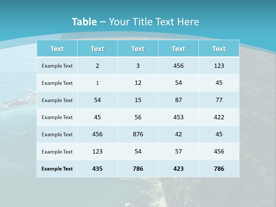 Water Ariel Gulf PowerPoint Template