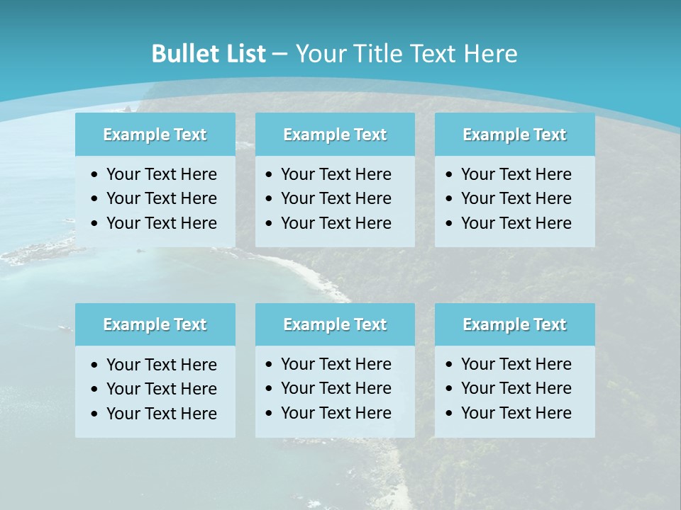 Water Ariel Gulf PowerPoint Template