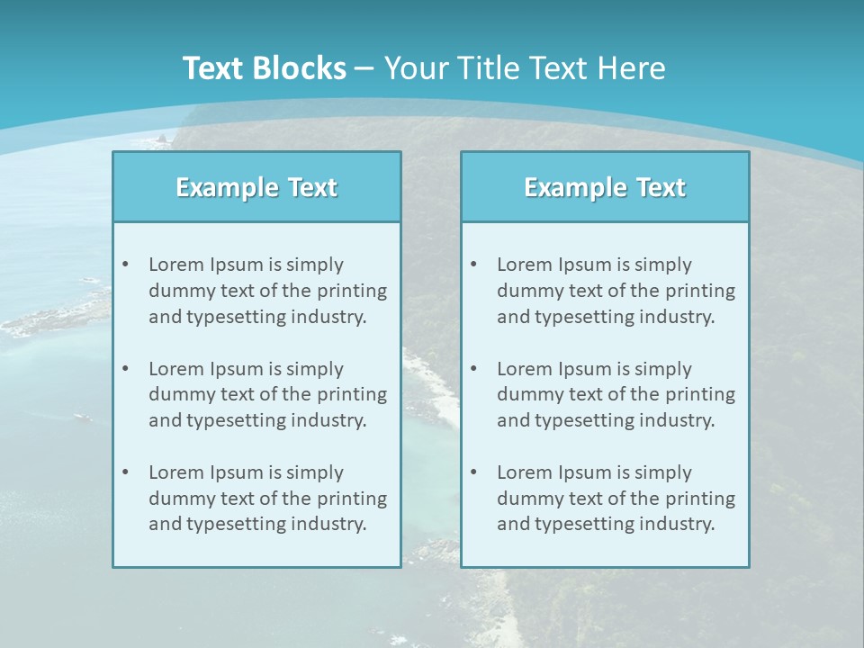 Water Ariel Gulf PowerPoint Template