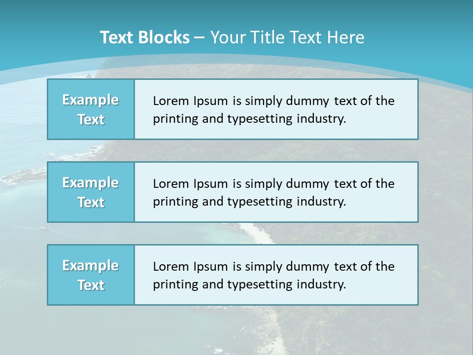 Water Ariel Gulf PowerPoint Template