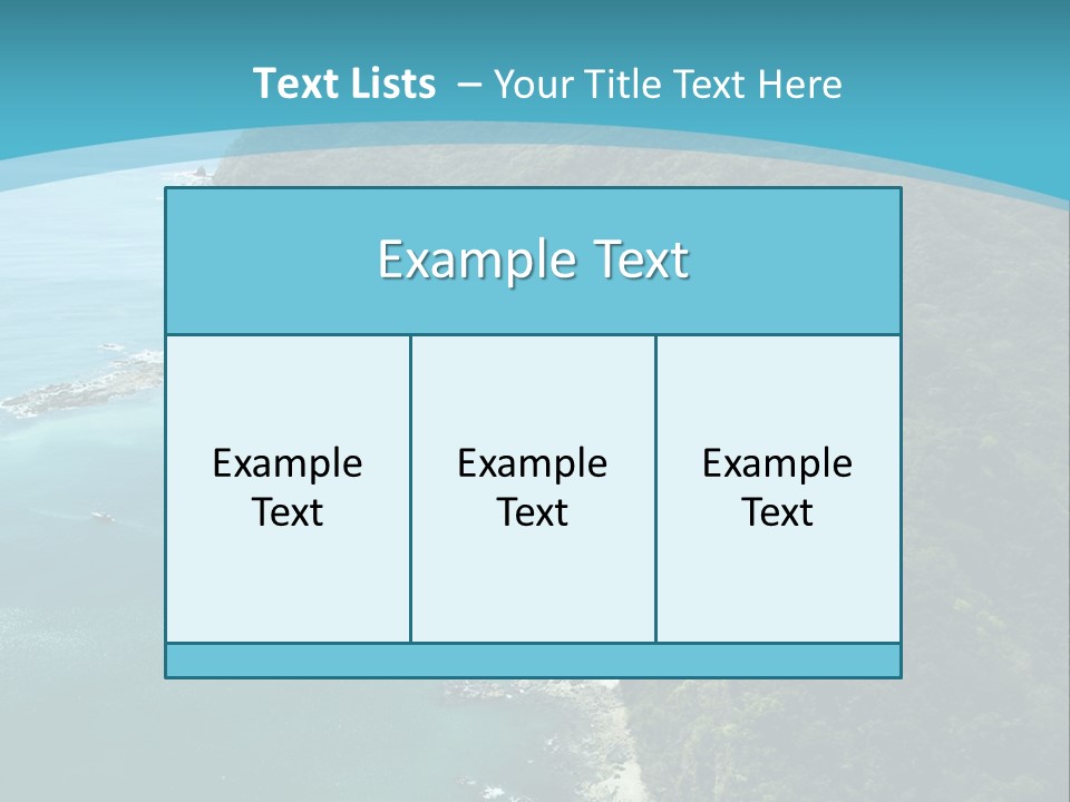 Water Ariel Gulf PowerPoint Template