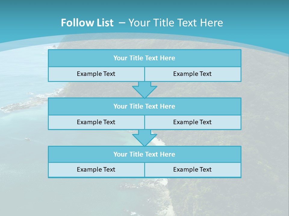 Water Ariel Gulf PowerPoint Template
