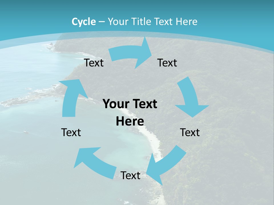 Water Ariel Gulf PowerPoint Template