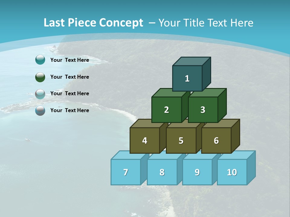 Water Ariel Gulf PowerPoint Template