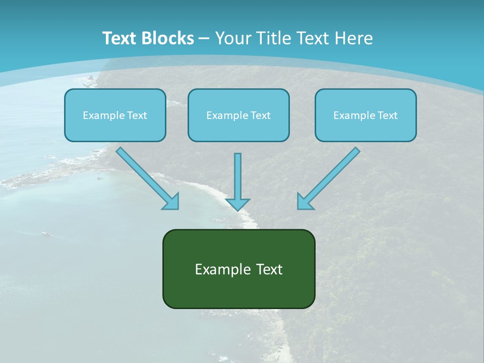 Water Ariel Gulf PowerPoint Template