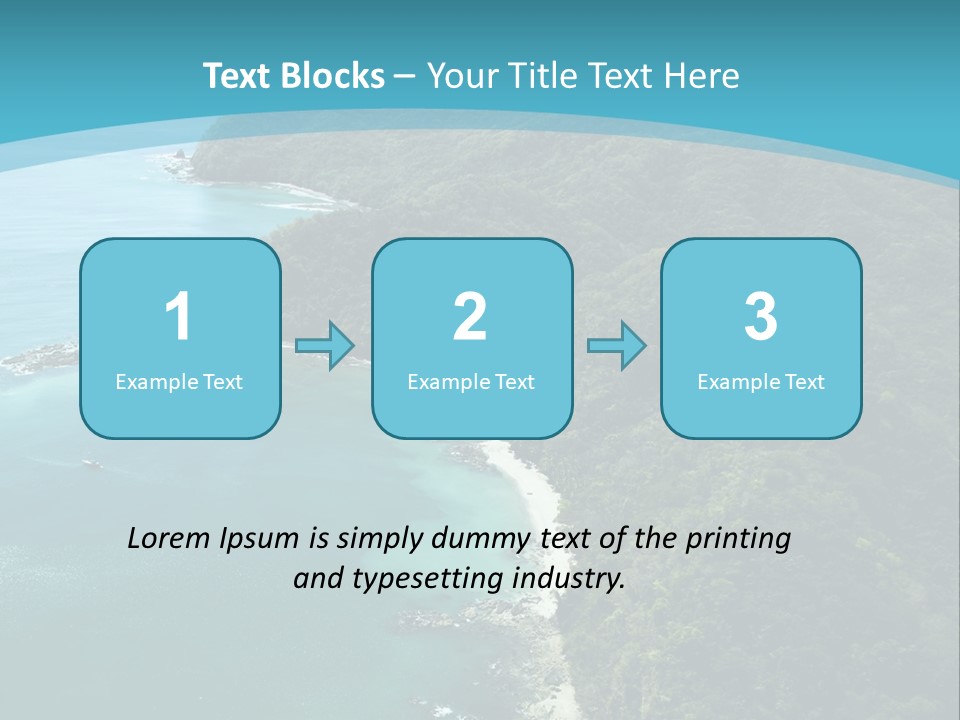 Water Ariel Gulf PowerPoint Template