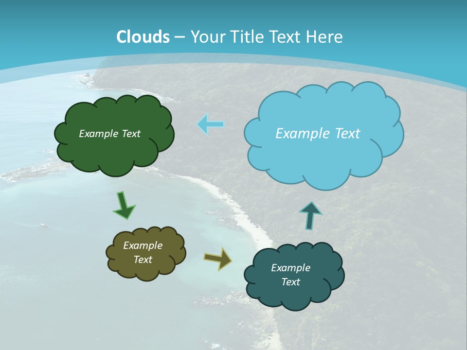 Water Ariel Gulf PowerPoint Template