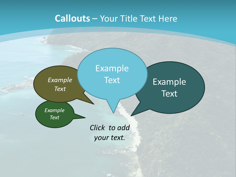 Water Ariel Gulf PowerPoint Template