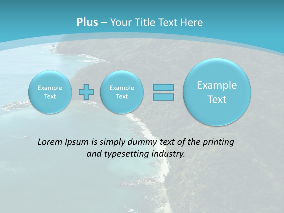 Water Ariel Gulf PowerPoint Template