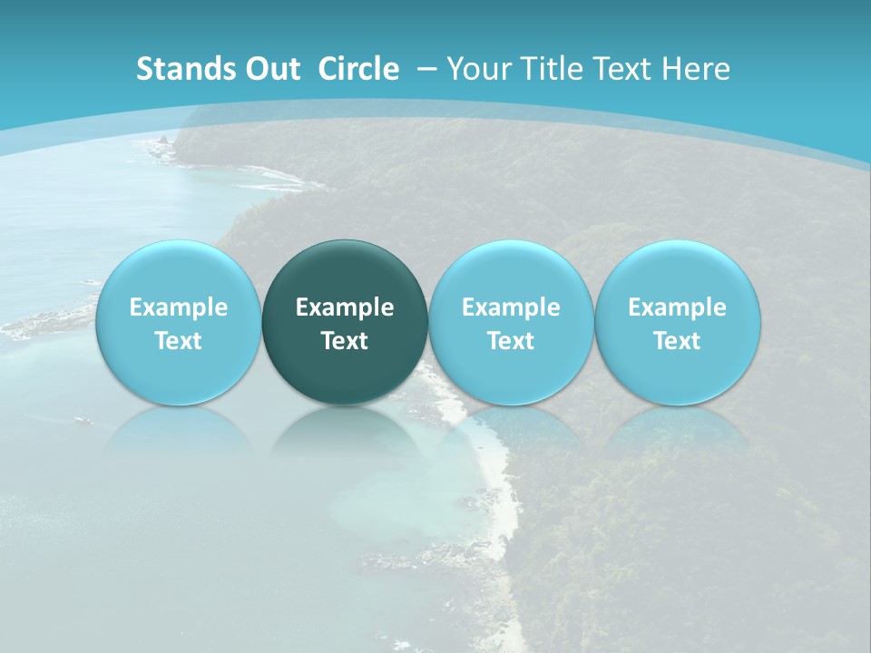 Water Ariel Gulf PowerPoint Template