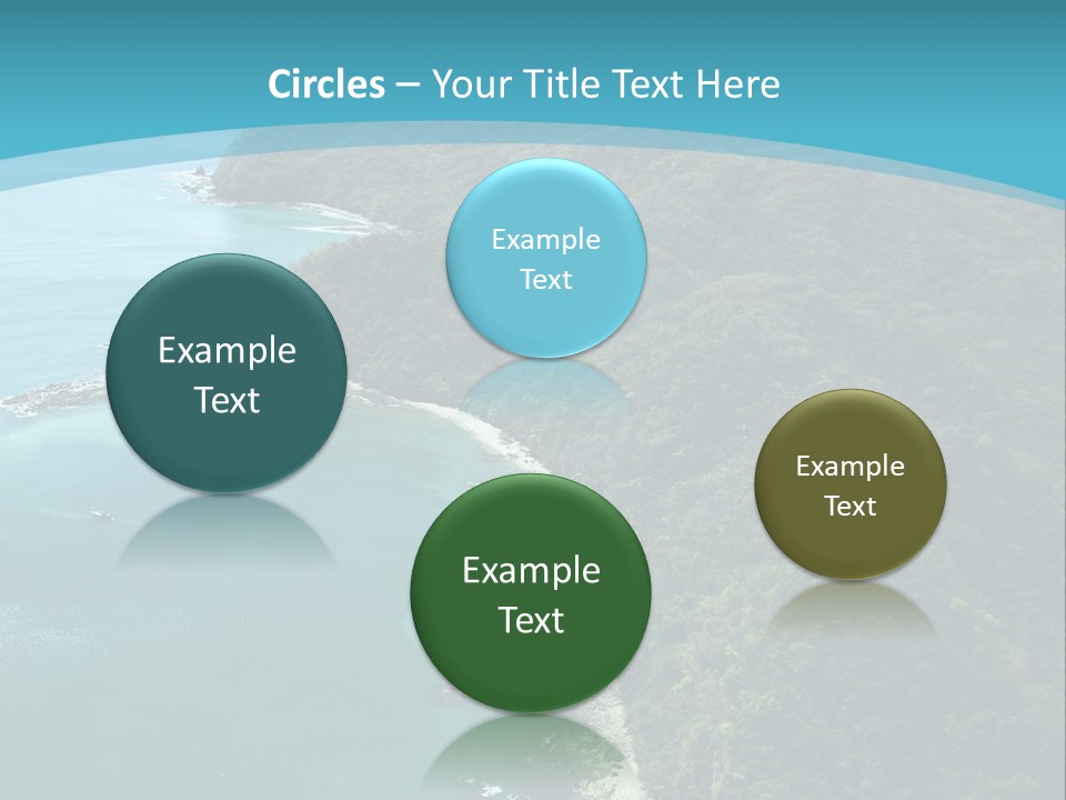 Water Ariel Gulf PowerPoint Template