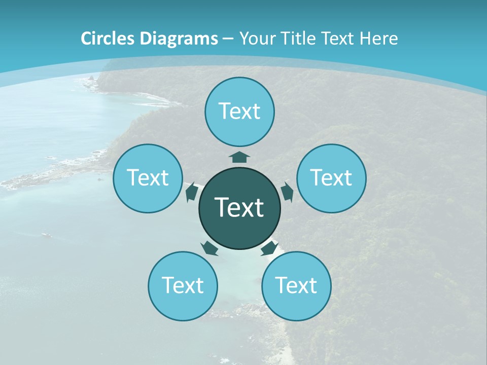 Water Ariel Gulf PowerPoint Template