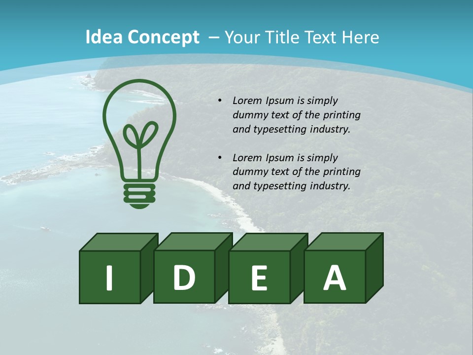 Water Ariel Gulf PowerPoint Template