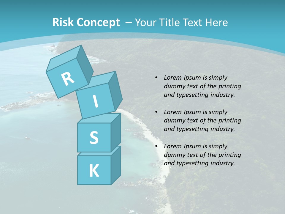 Water Ariel Gulf PowerPoint Template