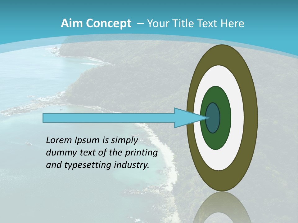 Water Ariel Gulf PowerPoint Template