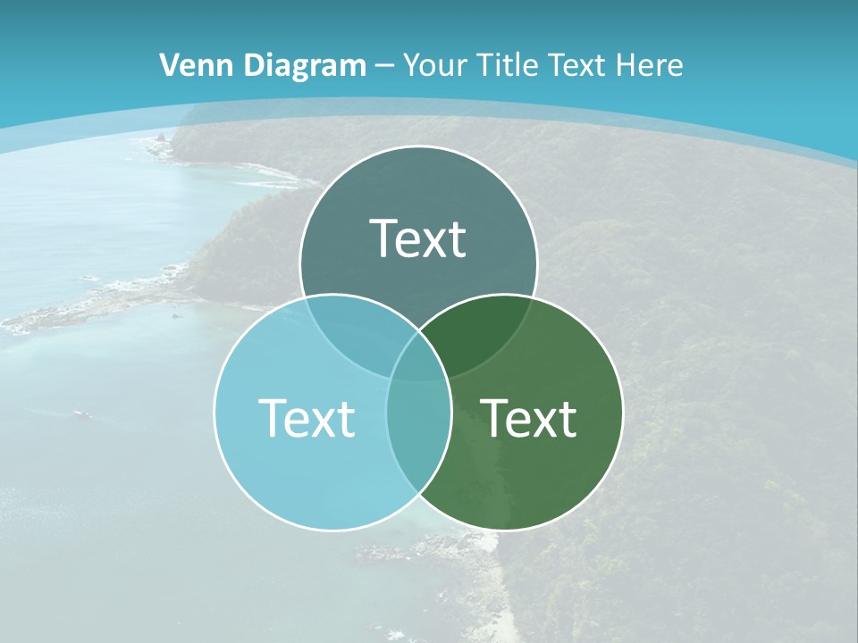 Water Ariel Gulf PowerPoint Template